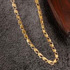 NEW 18K yellow gold plated chain necklace jewelry B5A